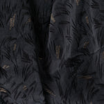 Cupro-Embroidery-Jet-Black-Gold-Striped