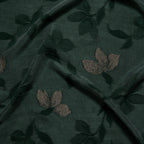 Cupro-Embroidery-Petrol-Green-Gold-Flower