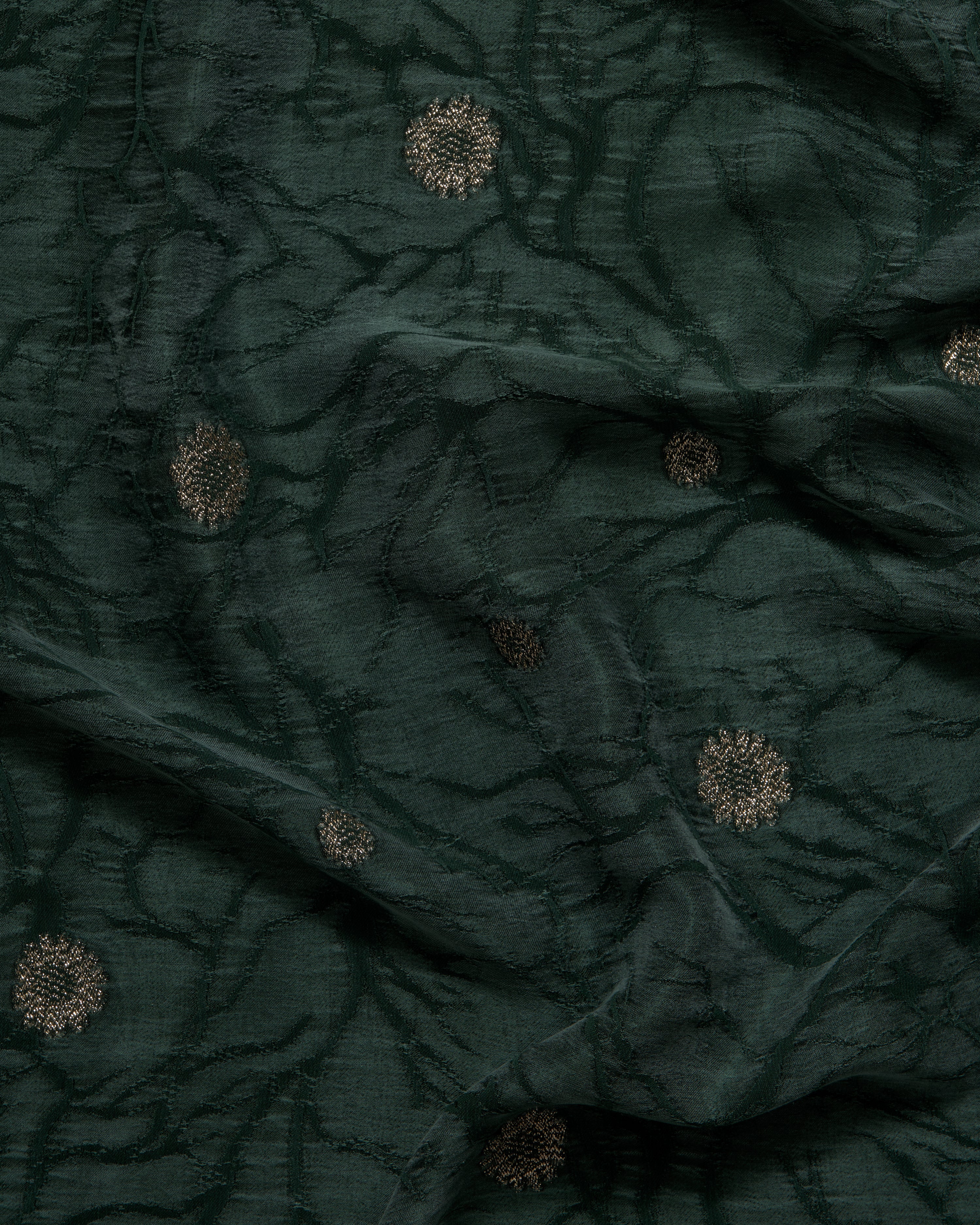 Cupro-Embroidery-Petrol-Green-Gold-Rose