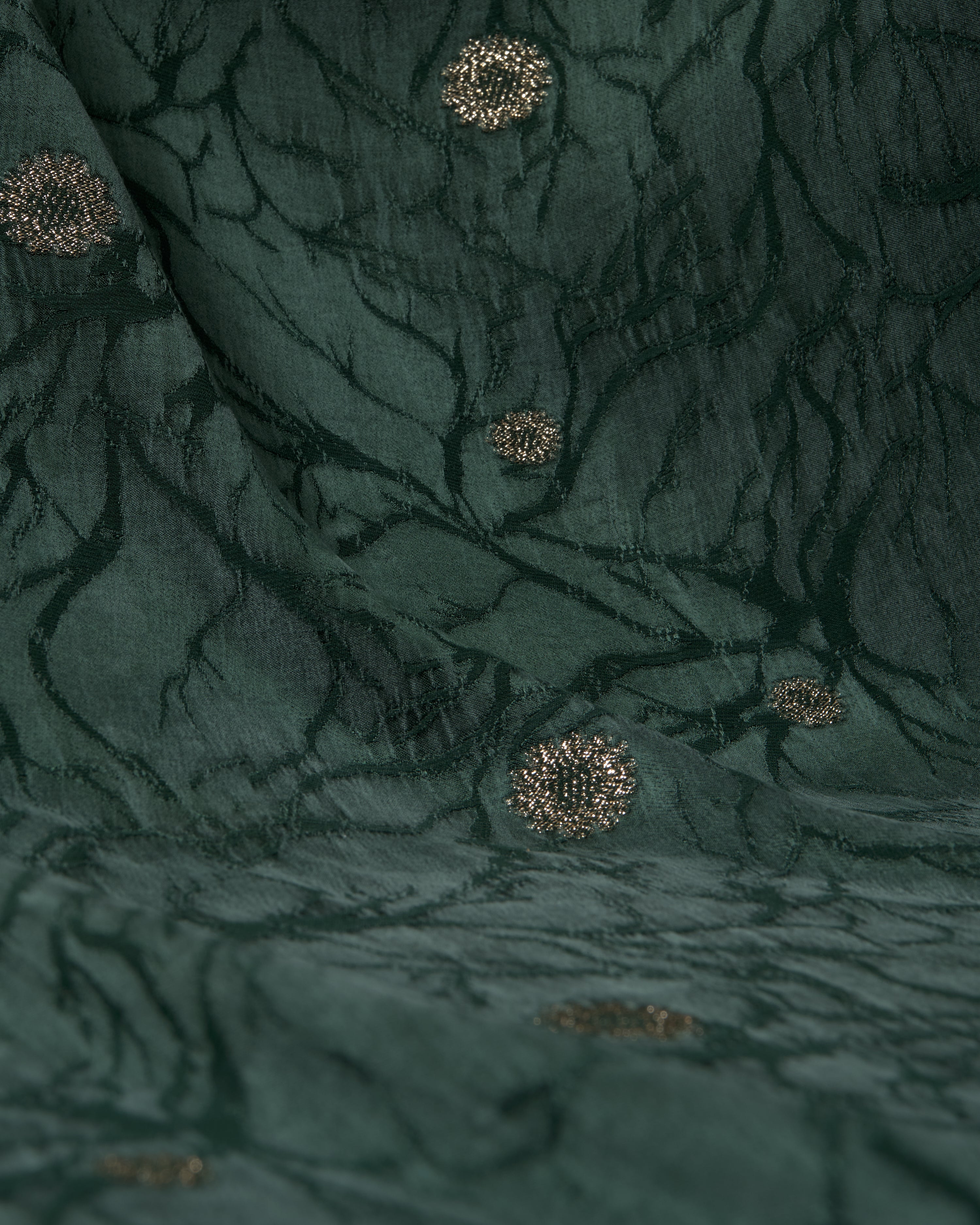 Cupro-Embroidery-Petrol-Green-Gold-Rose