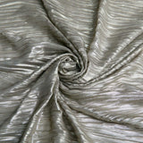 Italian Chiffon Fine Pleat / Plisse with All-Over Foil