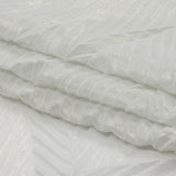 Italian  Chiffon with Abstract Pleats