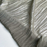 Italian Chiffon Fine Pleat / Plisse with All-Over Foil